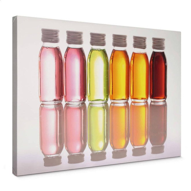Leinwandbild Oil Bottles