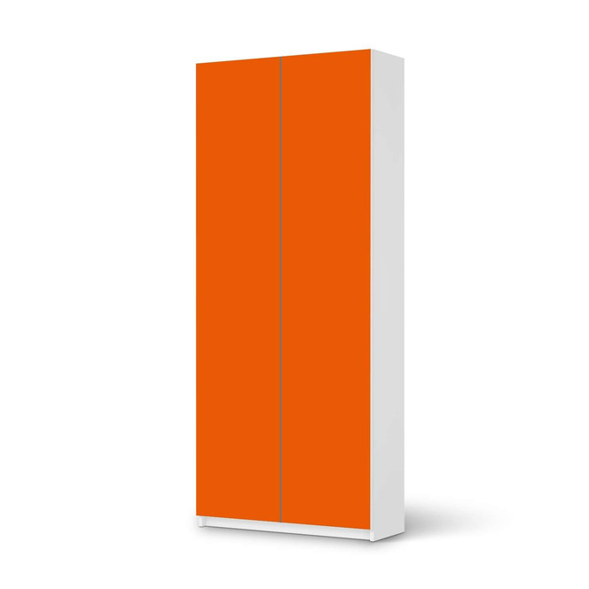 Möbelfolie IKEA Pax Schrank 236cm Höhe - 2 Türen - Orange Dark- Bild 1