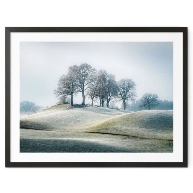 Poster Frostige Hügellandschaft - Eisenmann