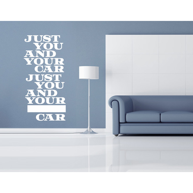 Wandtattoo You and your car