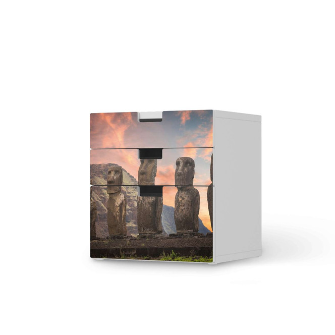Folie IKEA Stuva / Malad Kommode - 3 Schubladen - Easter Island- Bild 1