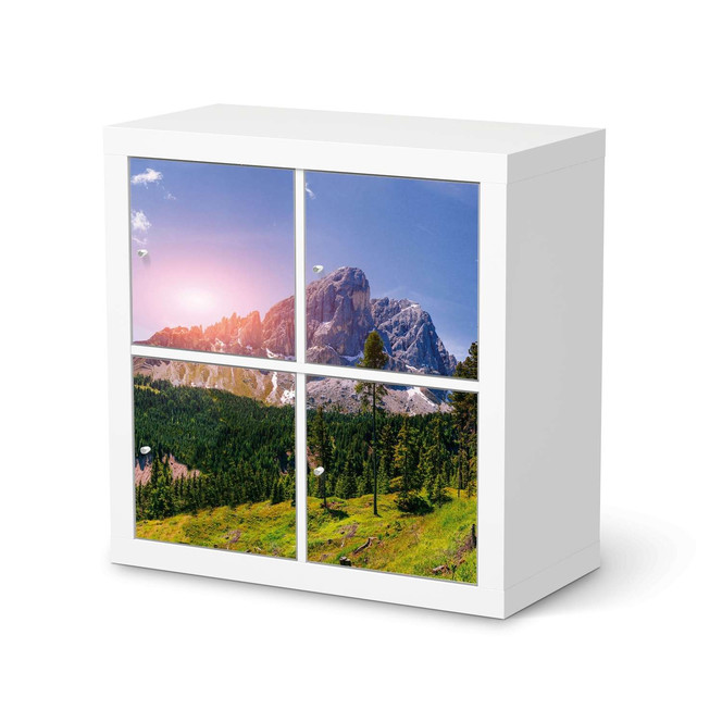 Möbelfolie IKEA Expedit Regal 4 Türen - Alpenblick- Bild 1
