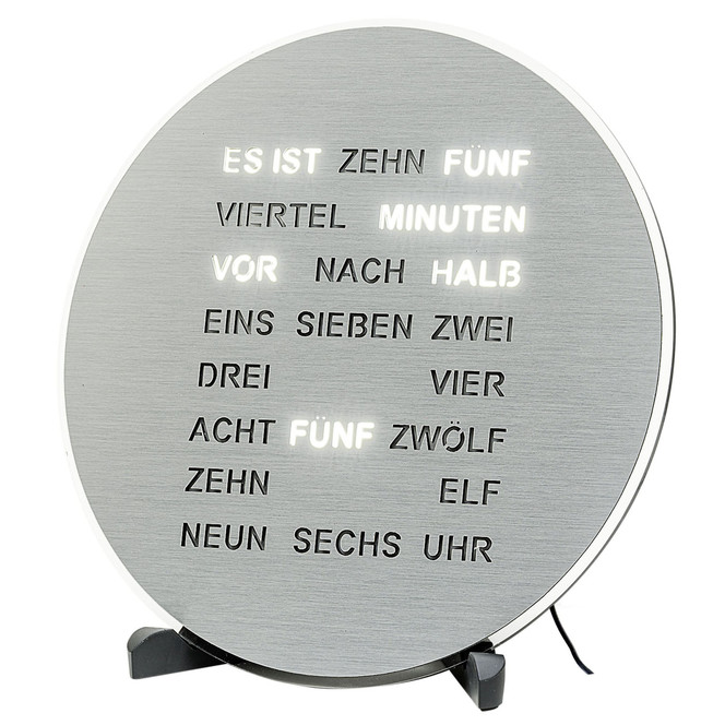 Tisch- und Wanduhr mit 220V Adapter