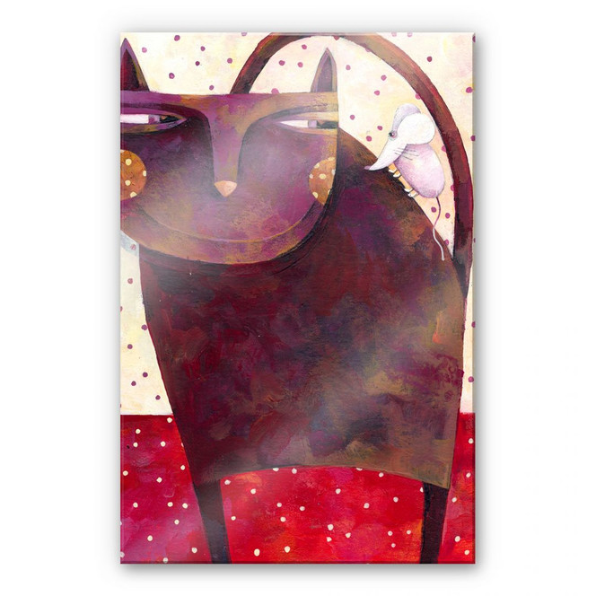 Acrylglasbild Blanz - Katz und Maus 