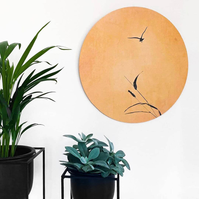 Alu-Dibond Kubistika - Mein Naturell - Rund