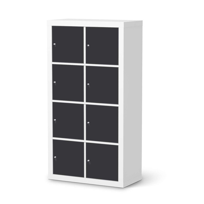 Folie IKEA Kallax Regal 8 Türen - Grau Dark- Bild 1