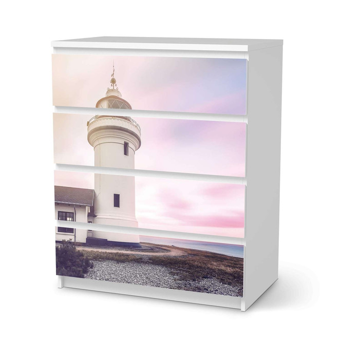 Folie IKEA Malm Kommode 4 Schubladen - Lighthouse- Bild 1