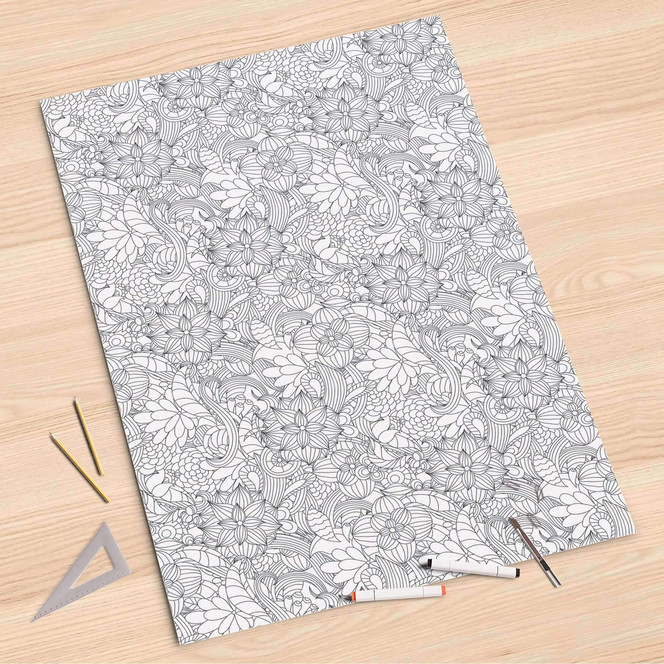 Folienbogen (80x120cm) - Flower Lines 2- Bild 1