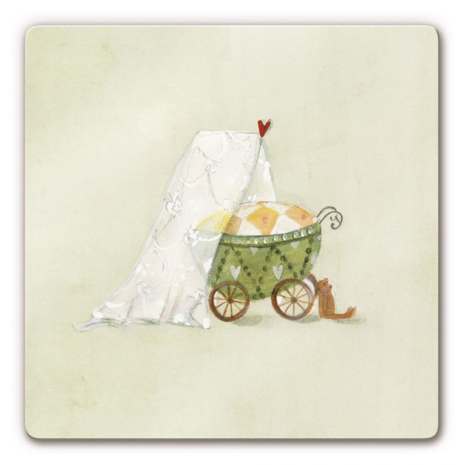 Glasbild Leffler - Wiegenglück