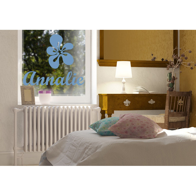 Glasdekor Wunschtext Blühender Name - Bild 1
