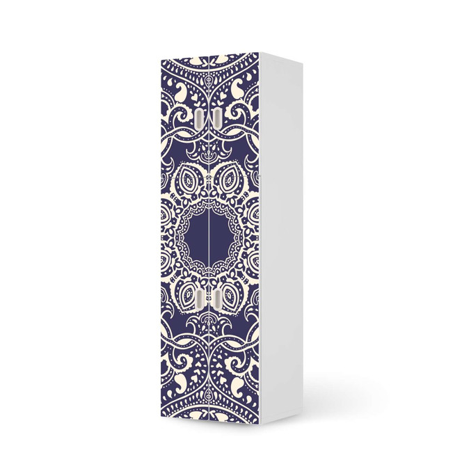 Möbelfolie IKEA Stuva / Fritids - 2 grosse und 2 kleine Türen - Blue Mandala- Bild 1