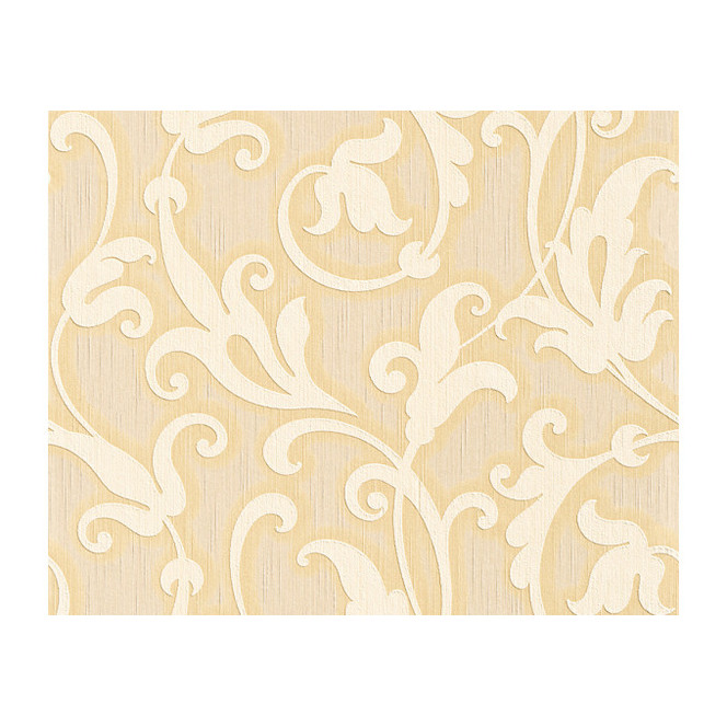 Mustertapeten Architects Paper Textiltapete Tessuto Hellelfenbein, Sandgelb