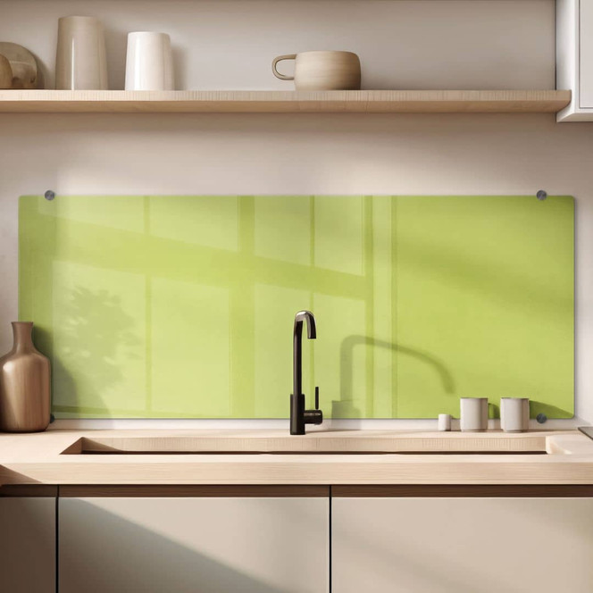 Spritzschutz Grün - Panorama