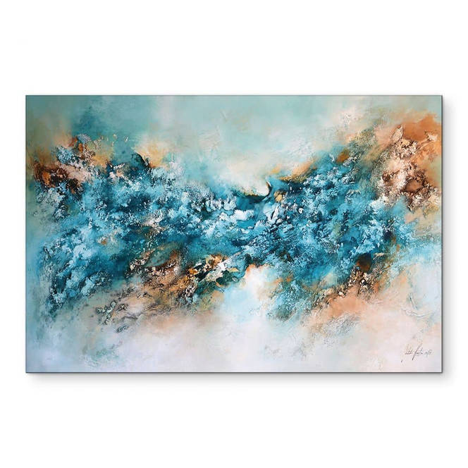 Wandbild Abstrakte Eis Komposition - Alu-Dibond - Fedrau - Bild - 1