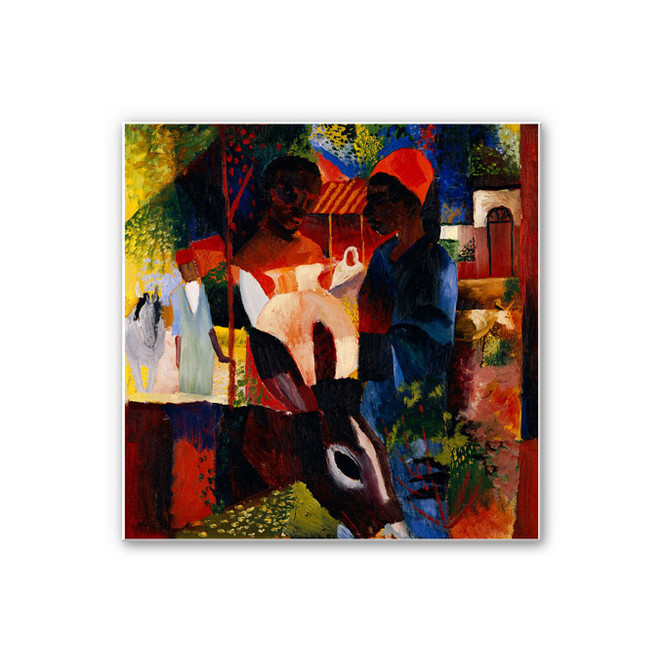 Wandbild Macke - Markt in Tunis