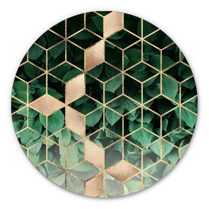 Alu-Dibond Fredriksson - Natur trifft Geometrie - Rund