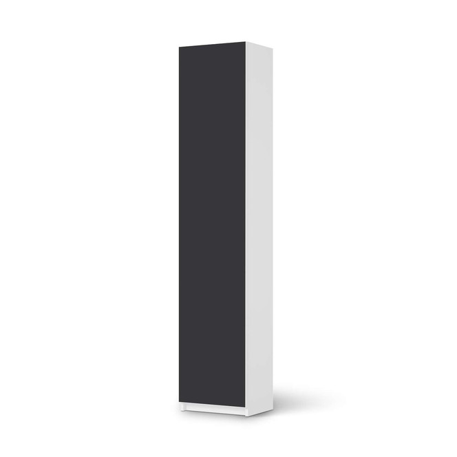 Klebefolie IKEA Pax Schrank 236cm Höhe - 1 Tür - Grau Dark- Bild 1