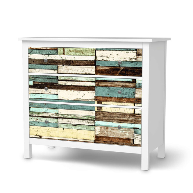 Möbelfolie IKEA Hemnes Kommode 3 Schubladen - Schiffsbruch- Bild 1