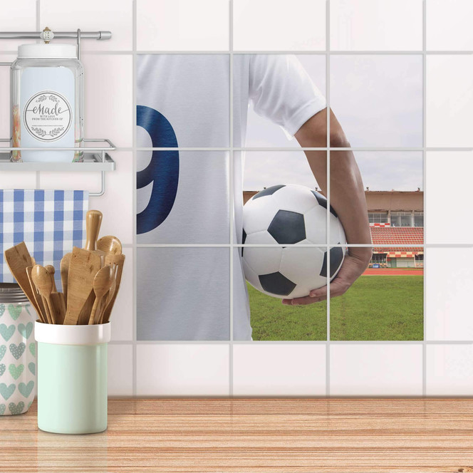 Klebefliesen - Footballmania - 9er Set