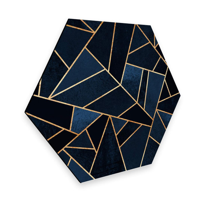 Hexagon - Alu-Dibond Fredriksson - Stein des Ozeans