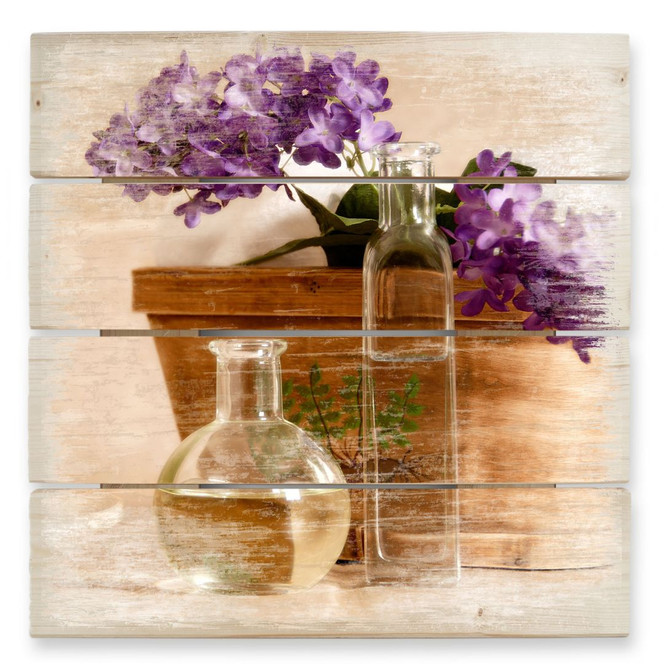 Holzbild Spa Atmosphäre - 40 x 41.5 cm