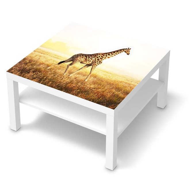 Möbelfolie IKEA Lack Tisch 78x78cm - Savanna Giraffe- Bild 1