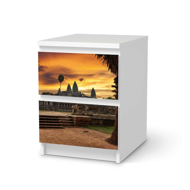 Möbelfolie IKEA Malm Kommode 2 Schubladen - Angkor Wat- Bild 1