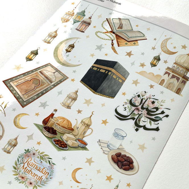 Sticker Ramadan Mubarak