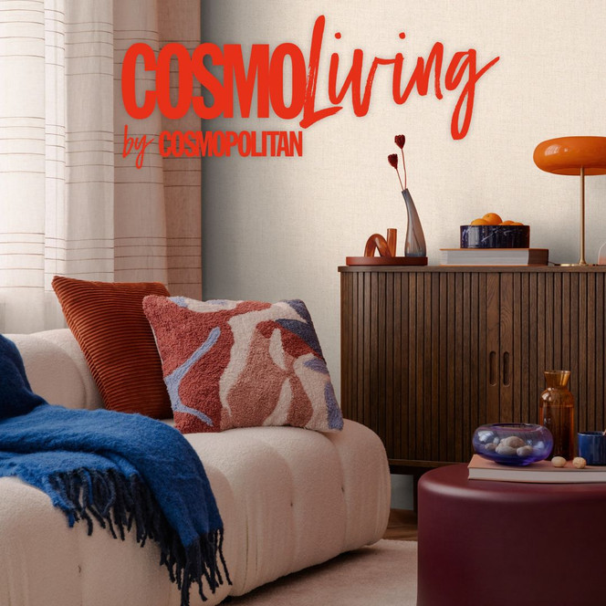 COSMOPOLITAN Unitapete Naturbeige mit feiner Struktur - Vliestapete Schlafzimmer