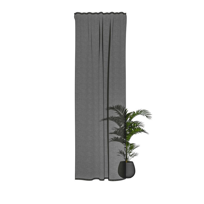 Homing Fertigschal mit verdeckten Schlaufen Oskar anthrazit - 2.45 x 1.4m - Bild 1