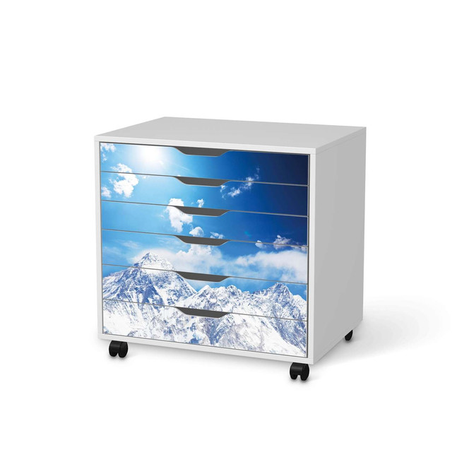 Möbelfolie IKEA Alex Rollcontainer 6 Schubladen - Everest- Bild 1