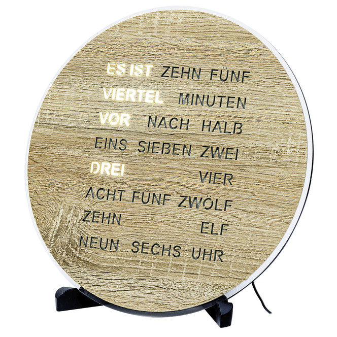 Tisch- und Wanduhr mit 220V Adapter