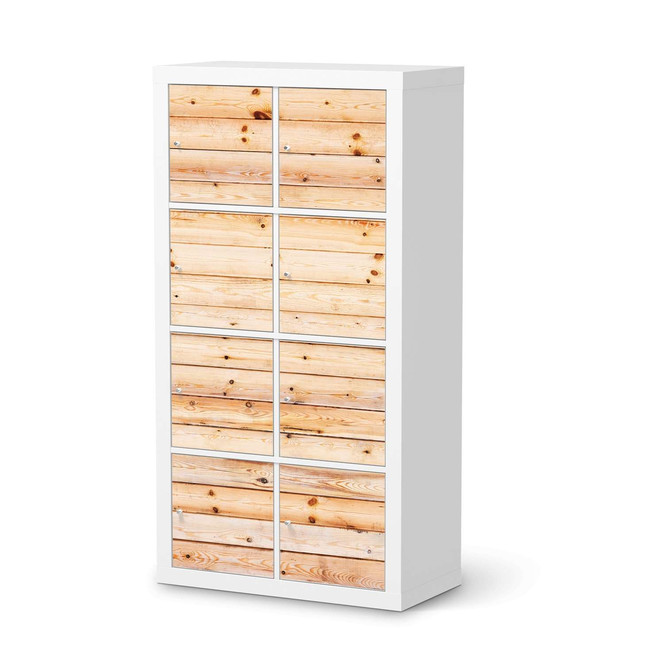 Folie IKEA Kallax Regal 8 Türen - Bright Planks- Bild 1