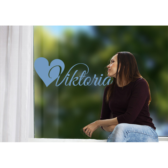 Glasdekor Wunschtext Initiale V - Bild 1