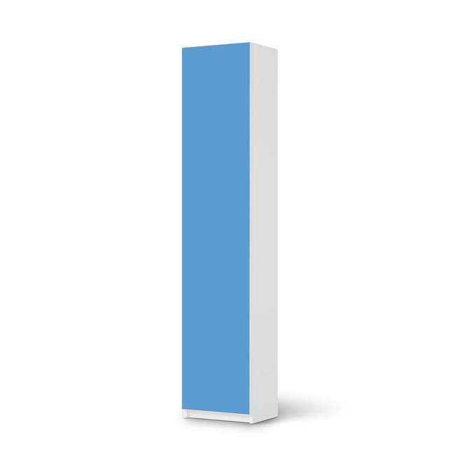 Klebefolie IKEA Pax Schrank 236cm Höhe - 1 Tür - Blau Light- Bild 1