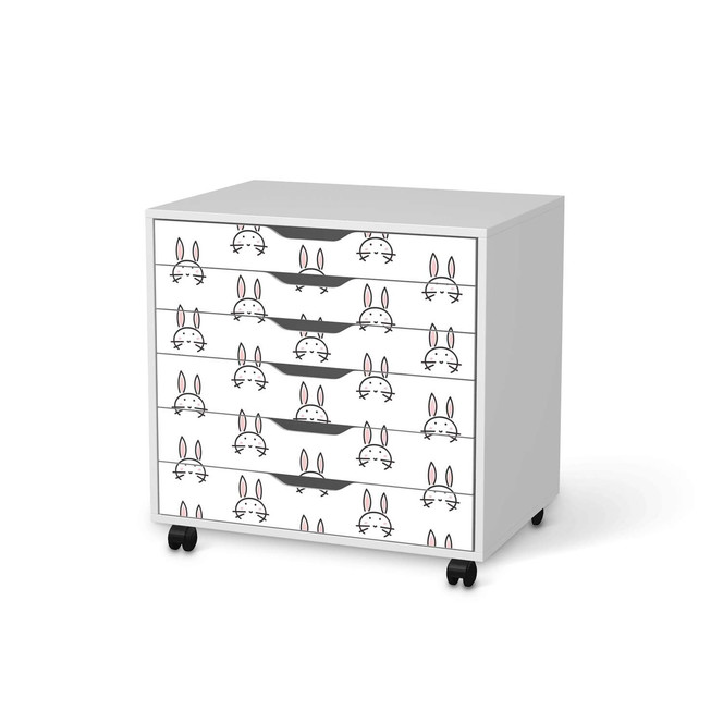 Möbelfolie IKEA Alex Rollcontainer 6 Schubladen - Hoppel- Bild 1