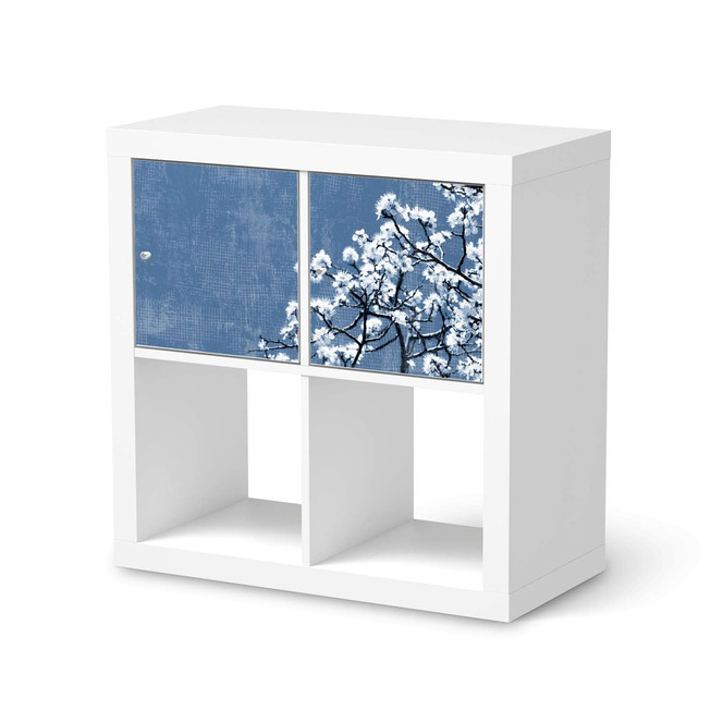 Möbelfolie IKEA Kallax Regal 2 Türen (quer) - Spring Tree- Bild 1