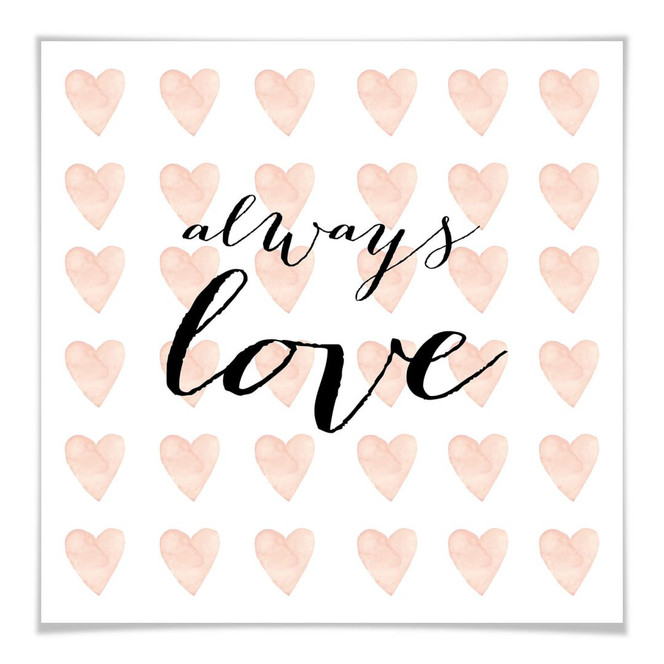 Poster Confetti & Cream - Always Love
