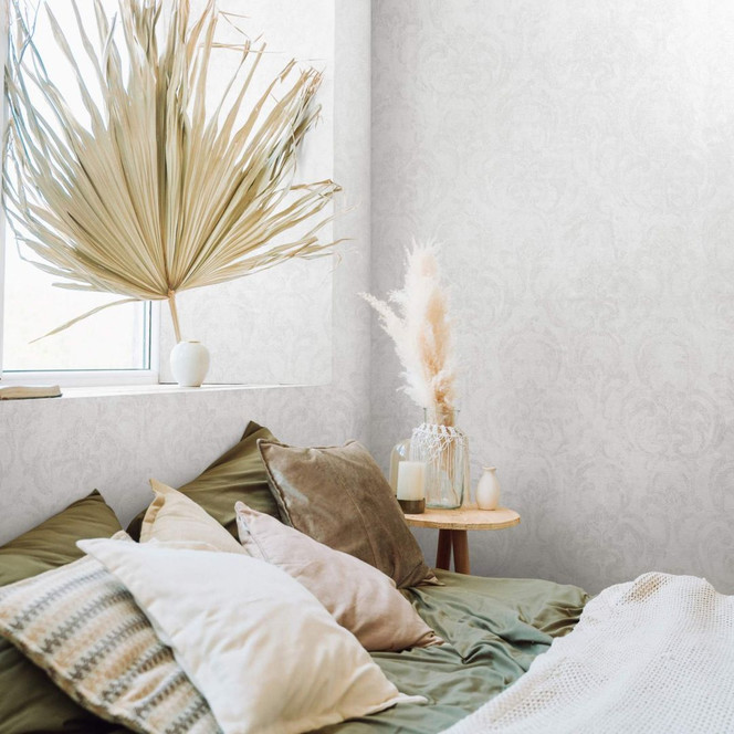 Vliestapete in ornamentaler Optik weiss Ornamental