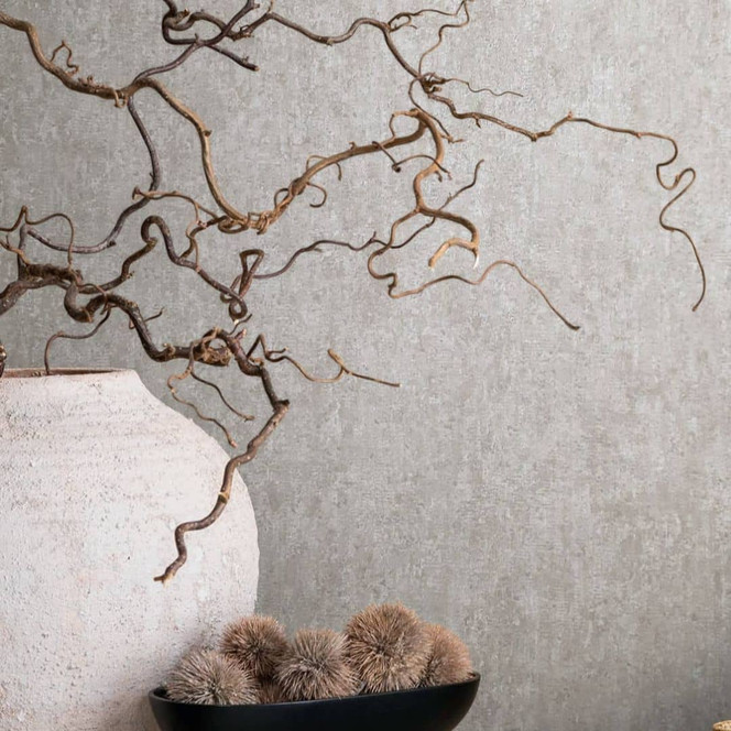 Vliestapete mit matter, leichter Struktur grau Betonoptik