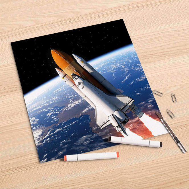 Folienbogen (30x30cm) - Space Traveller- Bild 1