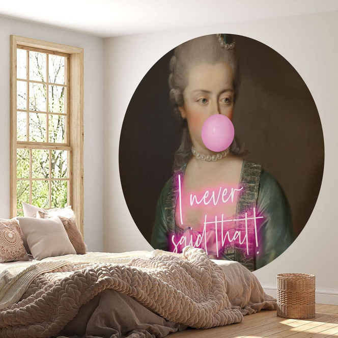 Fototapete Marie Antoinette: I never said that - Grace Digital Art - Rund - Selbstklebend/Vlies