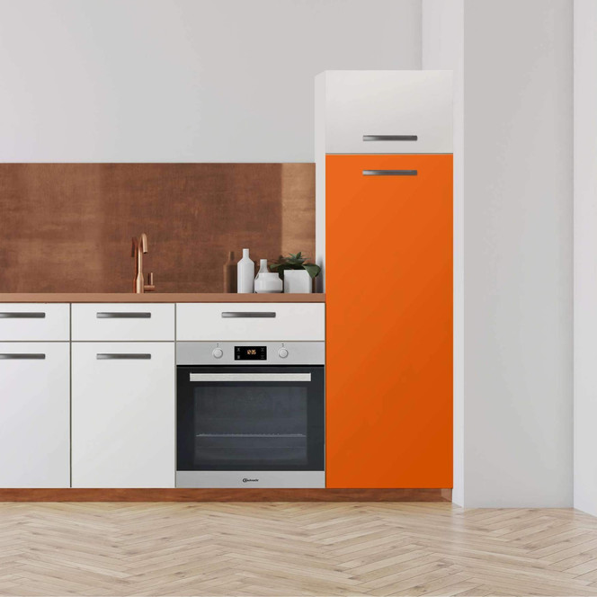 Klebefolie - Hochschrank (60x160cm) - Orange Dark- Bild 1