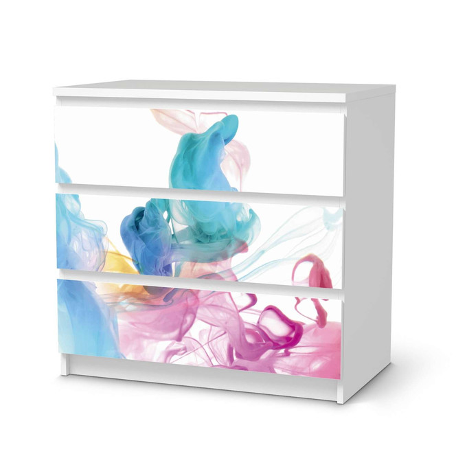 Klebefolie IKEA Malm Kommode 3 Schubladen - Holi Dust- Bild 1