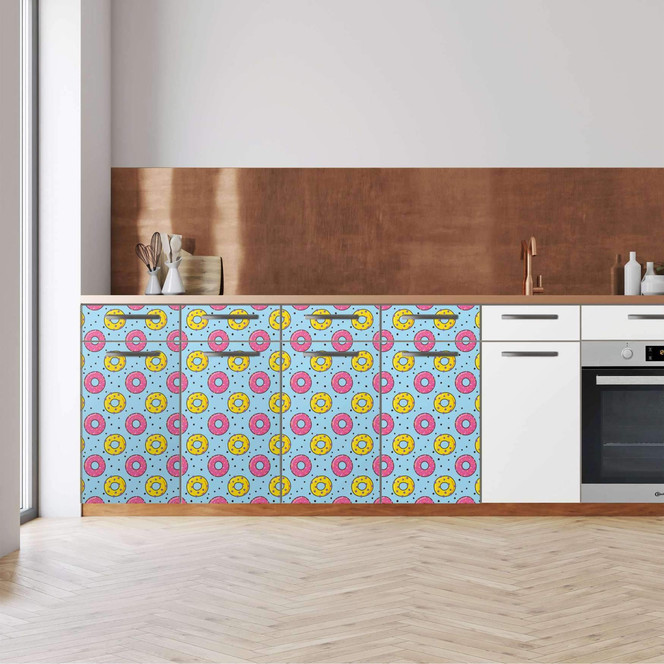 Küchenfolie - Unterschrank 160cm Breite - Donutparty