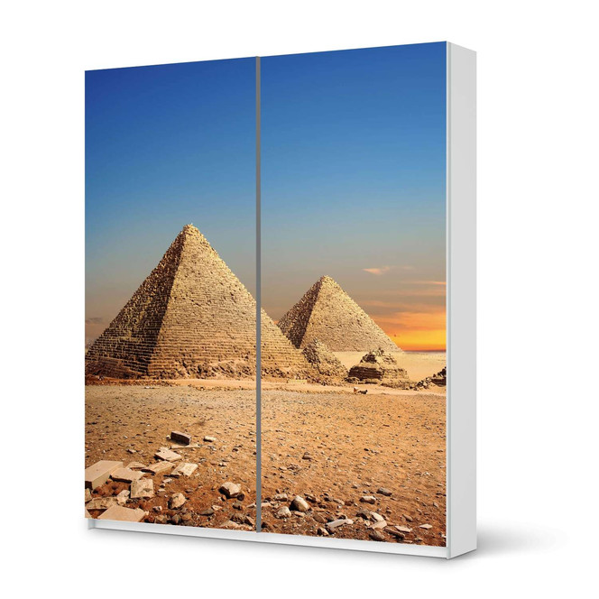 Möbelfolie IKEA Pax Schrank 236cm Höhe - Schiebetür - Pyramids- Bild 1