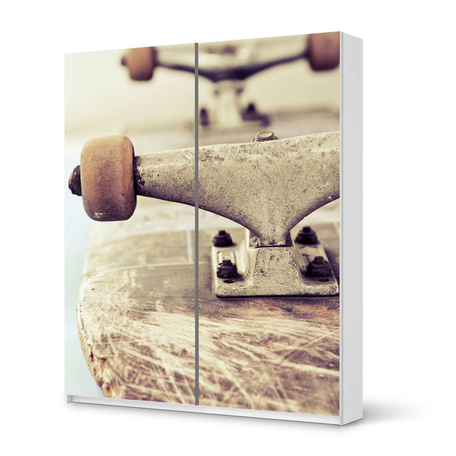 Möbelfolie IKEA Pax Schrank 236cm Höhe - Schiebetür - Skateboard- Bild 1