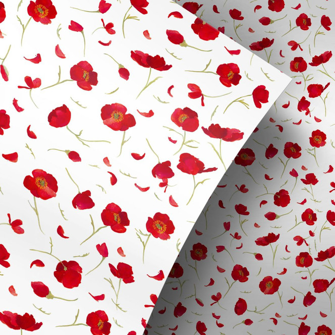 Möbelfolie Leffler - Mohnblüten