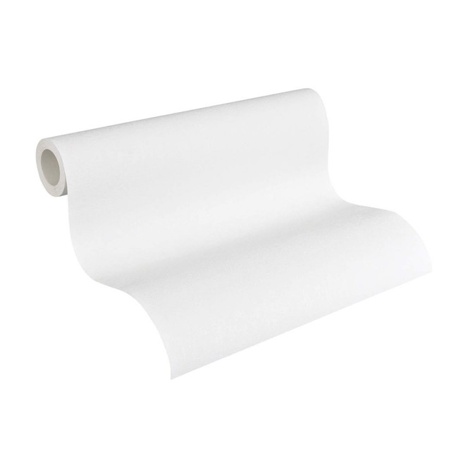 A.S. Création Vliestapete Meistervlies Strukturtapete Uni überstreichbar weiss