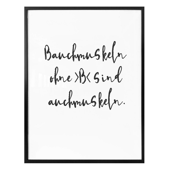 Poster - Bauchmuskeln ohne B